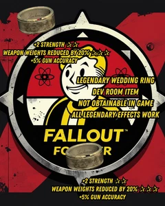 Fallout 76 [PC] Anillo de boda legendario - ARTÍCULO DE SALA DE DESARROLLO - Imagen 1 de 2