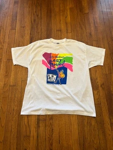 Vintage Art Shirt Mens 2XL White Single Stich - Picture 1 of 5
