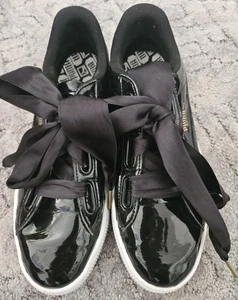 PUMA Sneaker Freizeitschuhe, Größe 39, schwarz, gebraucht - Bild 1 von 4