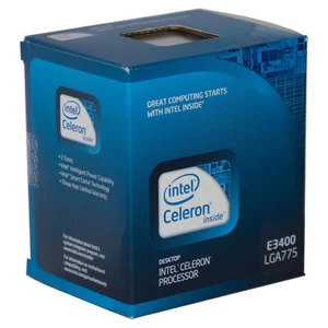 Intel Celeron E3400 SLGTZ CPU | LGA 775 | 2 x 2,6 GHz | 1MB | Boxed inkl. Kühler - Bild 1 von 6
