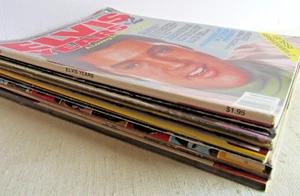 Lotto 10 riviste vintage Elvis Fan omaggio gossip schermo moderno anni 80/90 - Foto 1 di 11