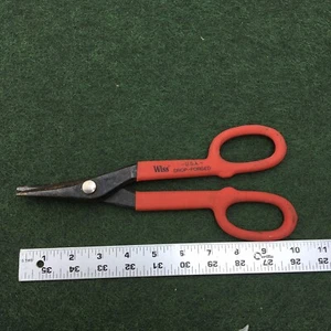 Wiss v-10 Drop-Forged 10” Snips Red Handle USA - Picture 1 of 8