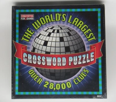 The World's Largest Crossword Puzzle 1997 Herbko  7'x7' 28,000 Clues New/Sealed - Image 1 of 2