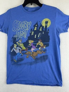 Scooby Doo! Haunted Mansion T-Shirt Mens Small Blue TM & Hanna Barbera - Picture 1 of 6
