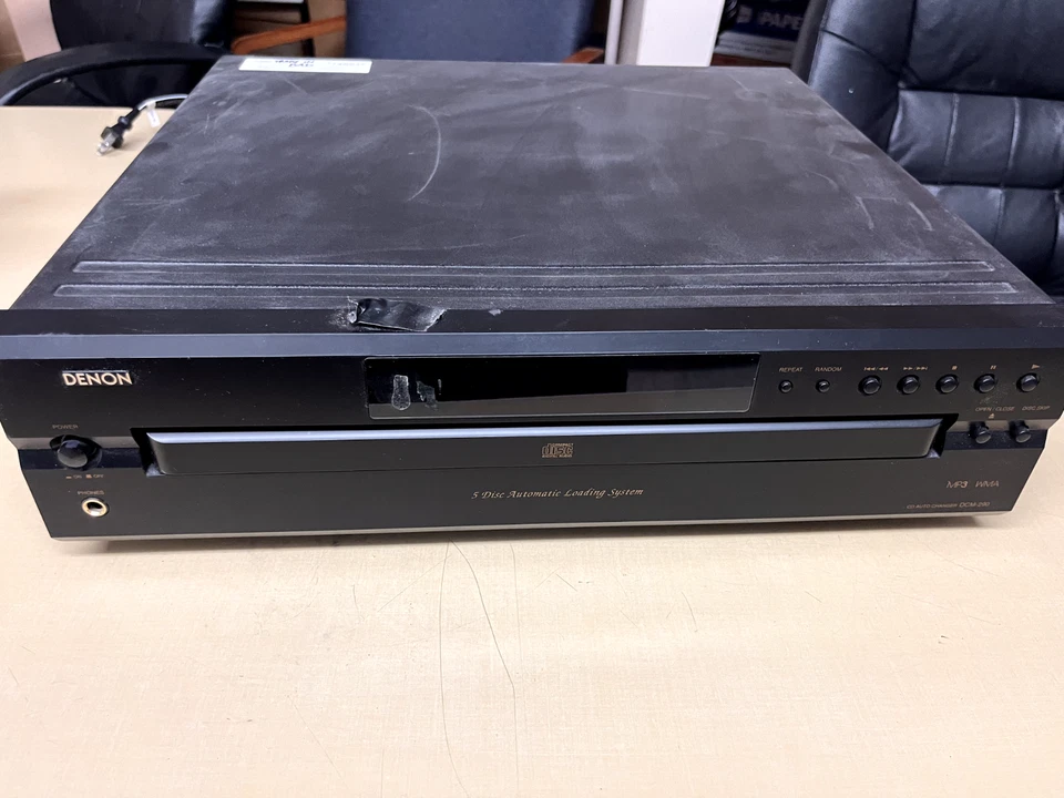 Cambiador/reproductor de CD Denon DCM-290, sistema de carga automática de 5 discos PARA REPUESTOS Foto 1 de 1