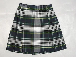 Girls R/K Multi-Color Plaid Kilt Wrap-A-Round Uniform Skirt Sizes 3 - 20 - Picture 1 of 5