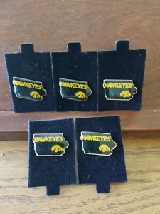 LOT OF 5 IOWA HAWKEYES PINS - Picture 1 of 2