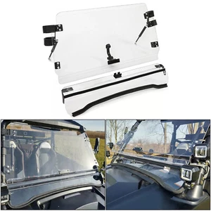 Front 2-IN-1 Windshield Clear For Polaris RZR 800, 900 XP 2008-2014 Flip - Picture 1 of 19