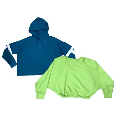 Paquete Conjunto Top Sudadera con Capucha y Pullover Talla M - Manga Larga, Ropa de Salón Informal Foto 1 de 4