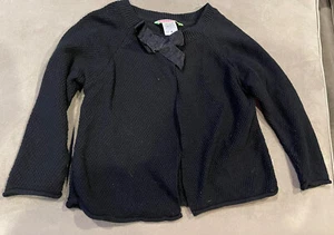 Black Bow Dressy Cardigan Size 4 Girls Holiday Party - Picture 1 of 3