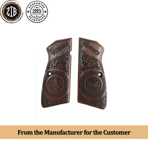 ZIB GRIPS Browning HP 14 empuñaduras hechas a mano de empuñaduras de madera Ars.09 - Imagen 1 de 9