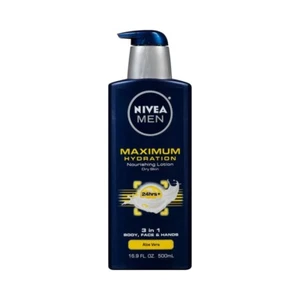 Nivea Men Maximum Hydration 3 in 1 Nourishing Lotion for Dry Skin 16.9oz (500ml) - Picture 1 of 8