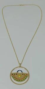 COLLANA IN ARGENTO 925 MAGLIA ROLO 60 CM COFFA SMALTO COLORATO (DMC0012) - Foto 1 di 4