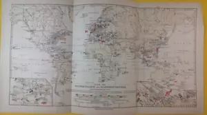 Map of Naval Forces & Fleet Bases - Vintage Geography Maps ORIG. "18x9.5" C22-3 - Picture 1 of 3
