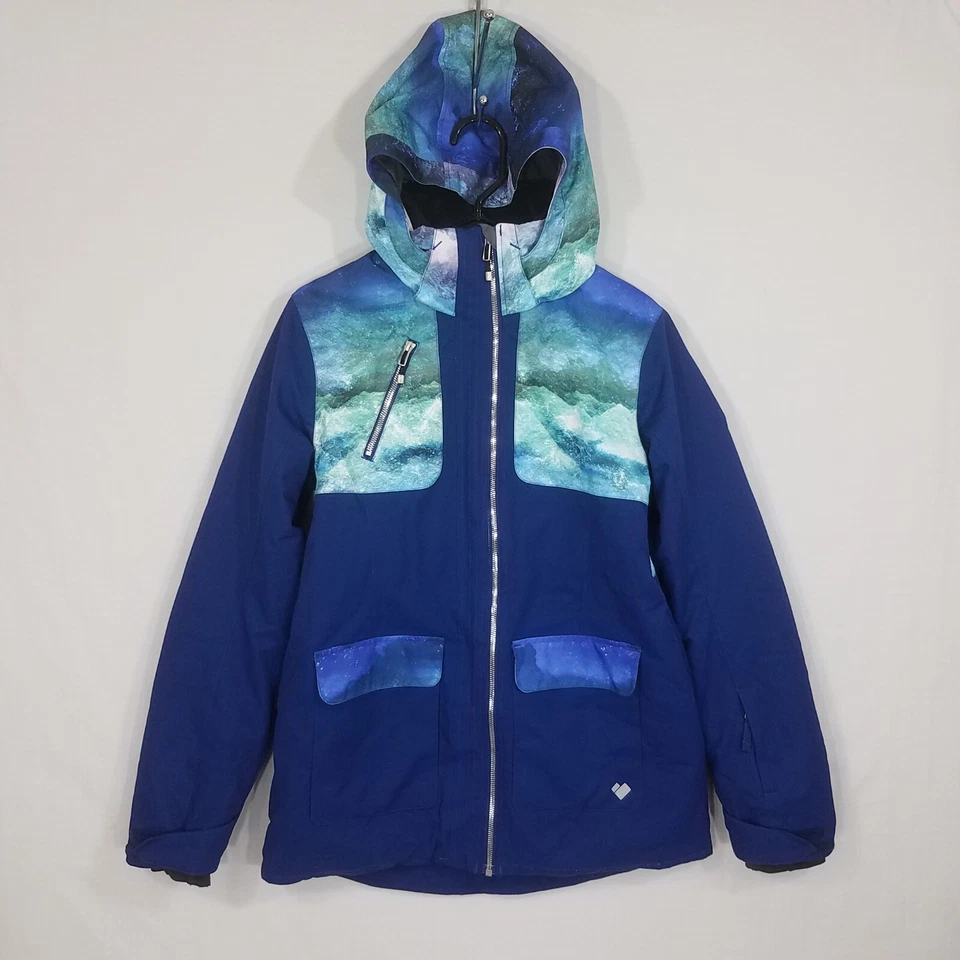 Chaqueta Obermeyer June para Niña XL (18) Azul Juvenil Cremallera Completa Parka Capucha Extraíble Foto 1 de 4