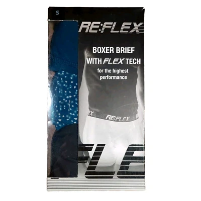 RE:FLEX - Men's Performance Stretch Boxer Briefs 3-pack - S - Black/Teal - Image 1 of 4