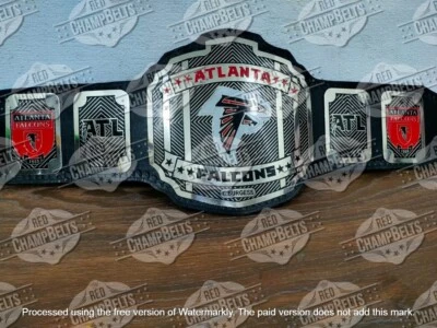 Atlanta Falcons NFL Championship Belt Adult Size 2mm Brass - Image 1 of 4