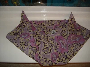 Vintage 1970's David Nieper 24" 100% Wool Square Liberty inspired scarf. NWOT. - Picture 1 of 5