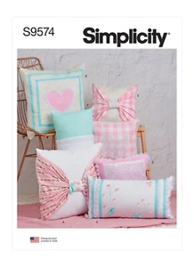 SIMPLICITY 9574 CUSHIONS & PILLOWS Sewing Pattern Different Sizes Skill: AVERAGE - Picture 1 of 4