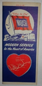 Wabash Railroad 1955 Public System Timetable 10-30-55 - Picture 1 of 1