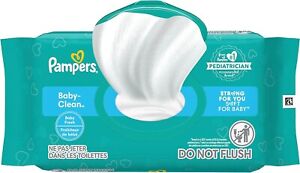 Pampers Baby Clean Wipes, Baby Fresh Scented, 1 Flip-Top Pack (72 Wipes Total)