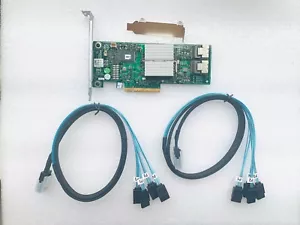 DELL H310 6Gbps SAS HBA FW:P20 9211-8i IT Mode ZFS FreeNAS unRAID 2* SATA Cable - Picture 1 of 7