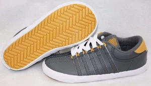 Säugling Kleinkind K-Swiss Classic 201068 grau gold weiß Turnschuhe Schuhe - Bild 1 von 2