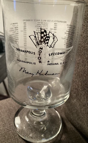 1988 Mari Hulman George  IndyCar Indianapolis 500 Speedway past winners glass Cover