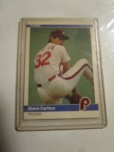 1984 Fleer 25 Steve Carlton Philadelphia Phillies Baseball Card