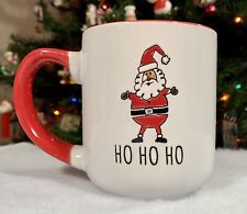 Spectrum 2017 Christmas SANTA CLAUS HO HO HO Mug: Embossed • Red & White 🎄