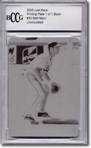 2005 Matt Macri Rookie Printing Press Plate RC BGS 1/1 - Picture 1 of 2