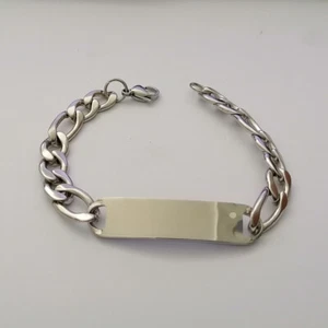 Men's figaro ID bracelet fashion stainless steel jewelry gift - Picture 1 of 6