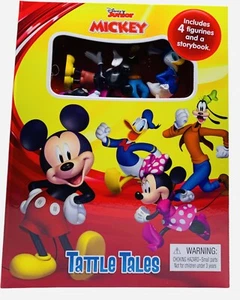 Tattle Tales Story Book/Four Figurines Mickey Mouse Clubhouse Imagination Goofy - Picture 1 of 4