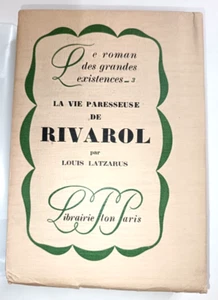 LOUIS LATZARUS LA VIE DE... RIVAROL EO 1926 ORIGINAL KOPFABZUG HOLLAND - Bild 1 von 4