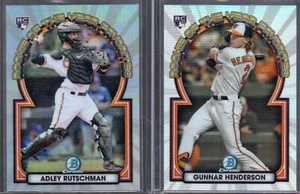 ADLEY RUTSCHMAN/GUNNAR HENDERSON 2023 Bowman Chrome Rookie of the Year Favorites - Picture 1 of 1