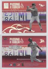 2005 Donruss Elite Passing the Torch Red /250 Cal Ripken Jr BJ Upton #PT-34 HOF