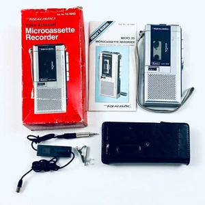 Realistic Micro-25 Microcassette Recorder Tape Player With Case And Tape - PARTS - Picture 1 of 5