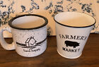 Barn Happy Coffe Cup And Farmers Market Tin