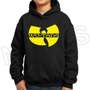 Wu Tang Clan Inspired Hip Hop Rap Kids Unisex Hooded Sweatshirt Jumper Hoodie - Picture 1 of 6