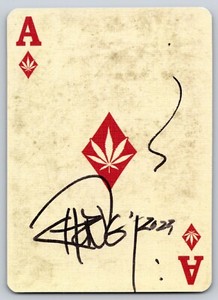 Tommy Chong Authentic Signed Autographed Trailer Park Boys 'Ace' Playing Card