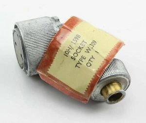 Socket Type W 309 2 Hole 10H/1598 1950 RAF Radio Vintage Aircraft Spare - Picture 1 of 4