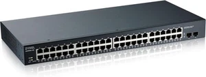Zyxel 48-Port Gigabit Switch Smart Managed Rackmontage mit 2 SFP-Ports VLAN IGM - Afbeelding 1 van 2