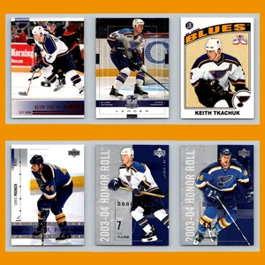 St. Louis Blues Lot 6 Hockey Cards Pacific Red Keith Tkachuk NM Hockey NHL - Picture 1 of 8