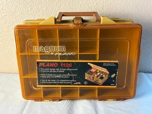 Vintage Magnum Plano 1126 doppelseitige tragbare Angelgerätebox Organizer - Bild 1 von 6