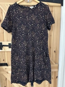 Fat Face Simone Dress Size 14 Tunic Jersey Pullover Swing Skater Speckled NWOT - Picture 1 of 7