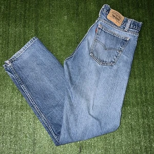 Vintage Levis Jeans Mens 36x34 505 Straight Denim Pants Orange Tab Made USA - Picture 1 of 6