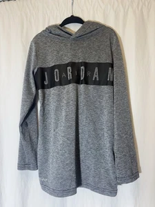 Jordan Kids Dri-Fit Hoodie Grey Sz 6 W53 - Picture 1 of 4