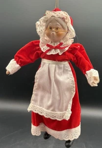 Vtg Mrs. Claus Ornament Porcelain - Picture 1 of 3