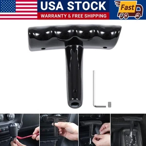 T-Handle Gear Shifter Knob for Jeep Dodge Challenger Compass Jeep Wrangler JK - Picture 1 of 8