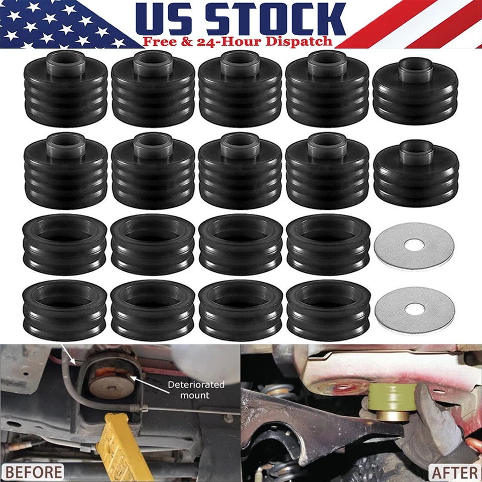 Kit de buje de montaje de cabina de carrocería para Ford 99-17 F250 Super Duty 2x4 4x4 para KF04050BK Foto 1 de 4